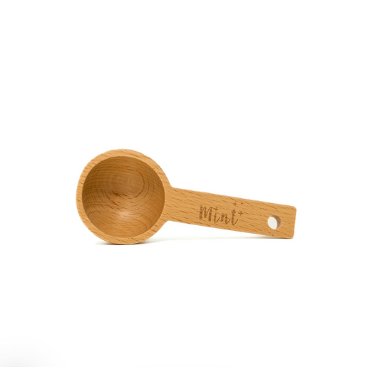 Mint wooden scoop