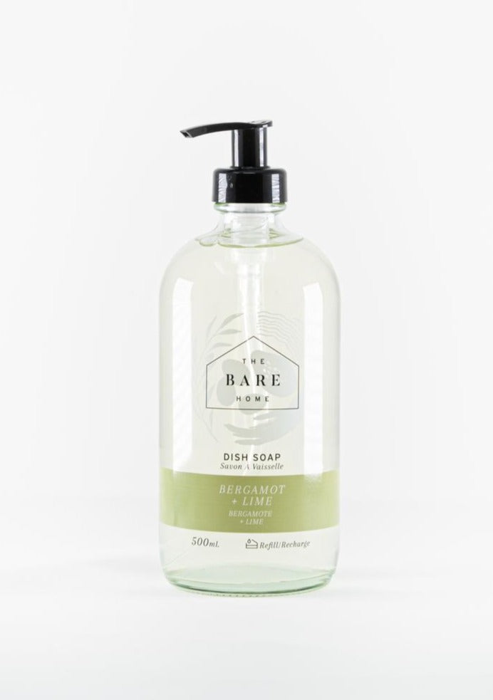 The Bare Home natural dish soap is hard on grease but gentle on your hands