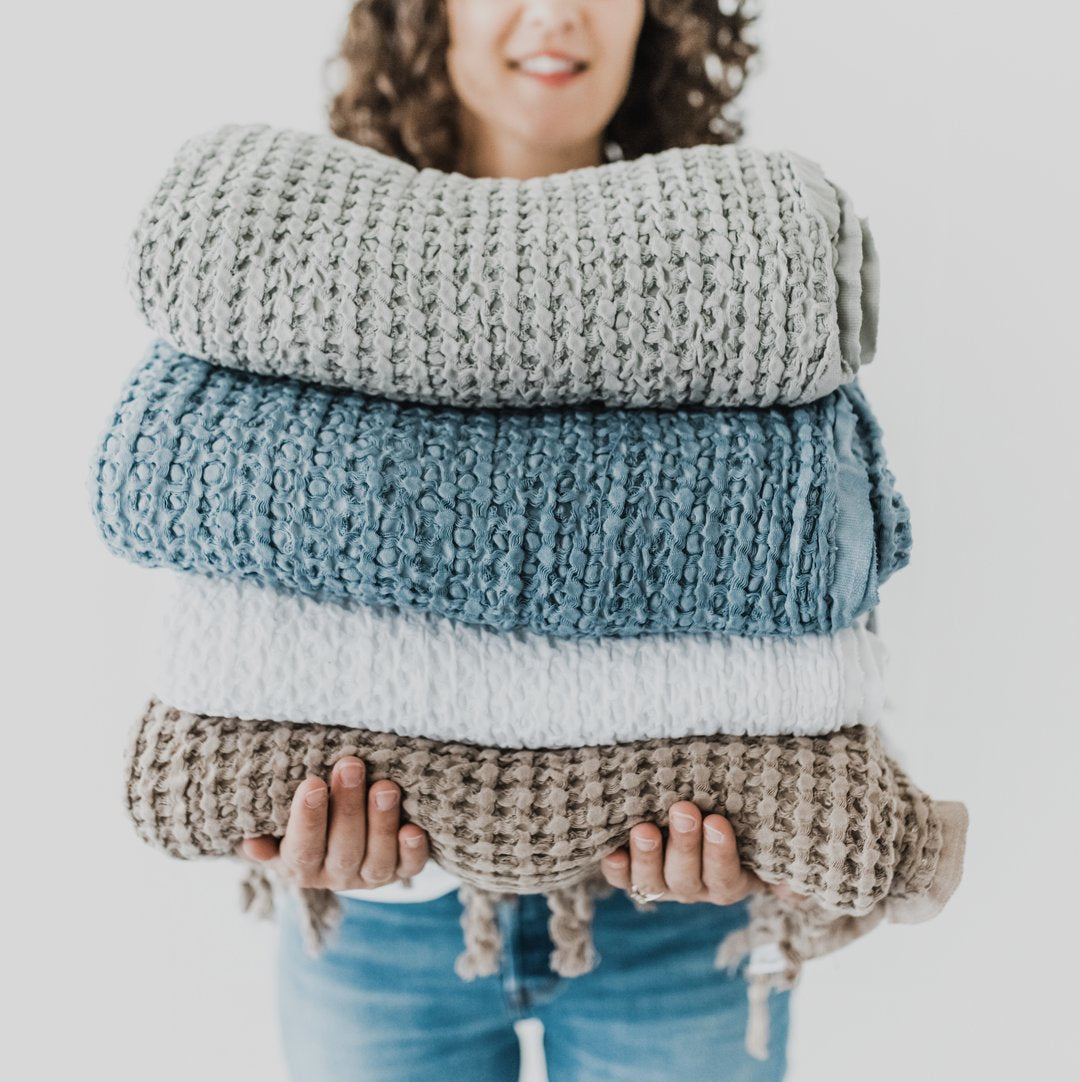 House of Jude Waffle Blanket - Haven