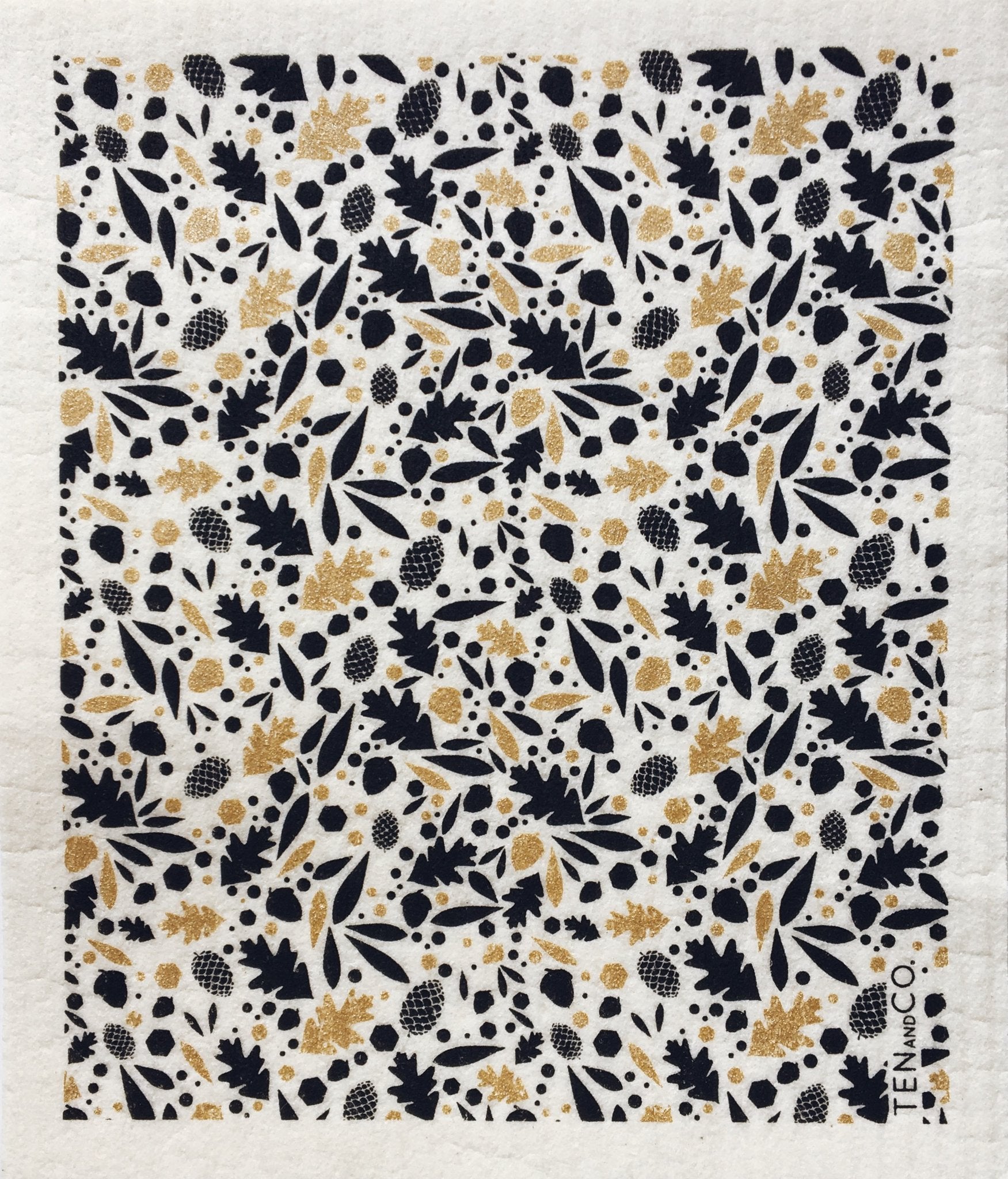  Eco-friendly sponge cloth in acorn pattern, replace the use of up to 17 rolls of paper towel