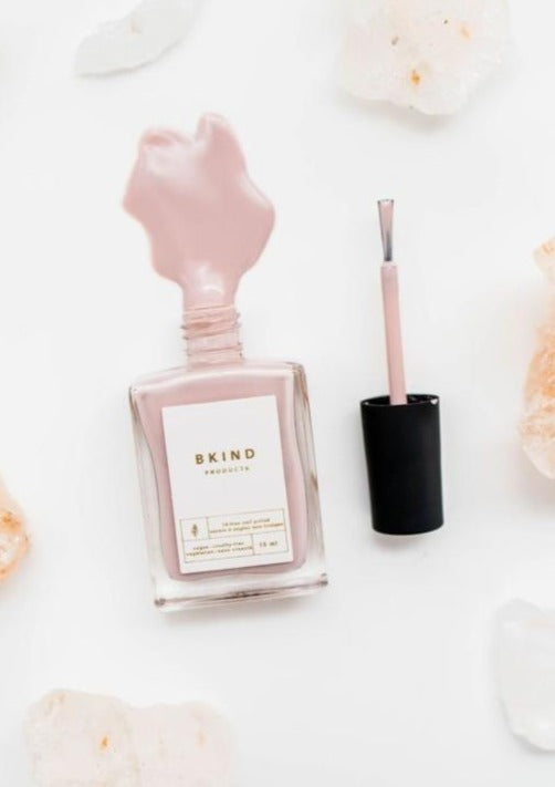 Bkind non-toxic vegan nail polish in color Soy Latte.