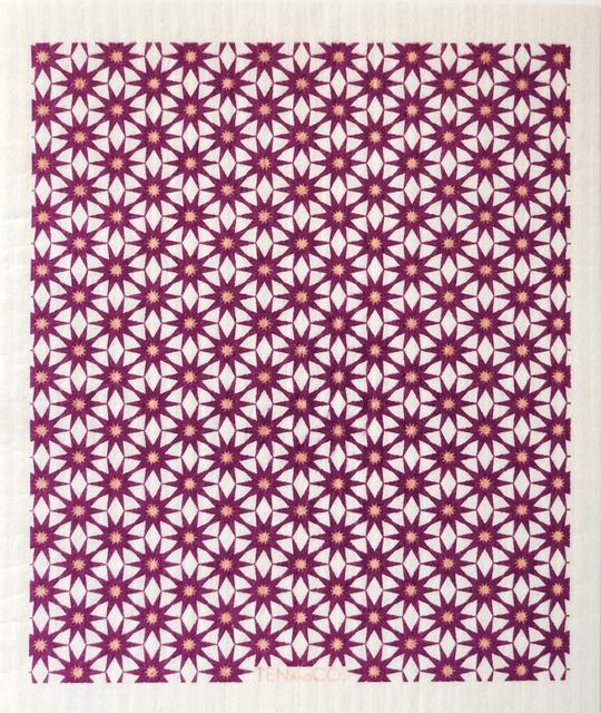 Eco-friendly sponge cloth in grey X pattern, replace the use of up to 17 rolls of paper towel