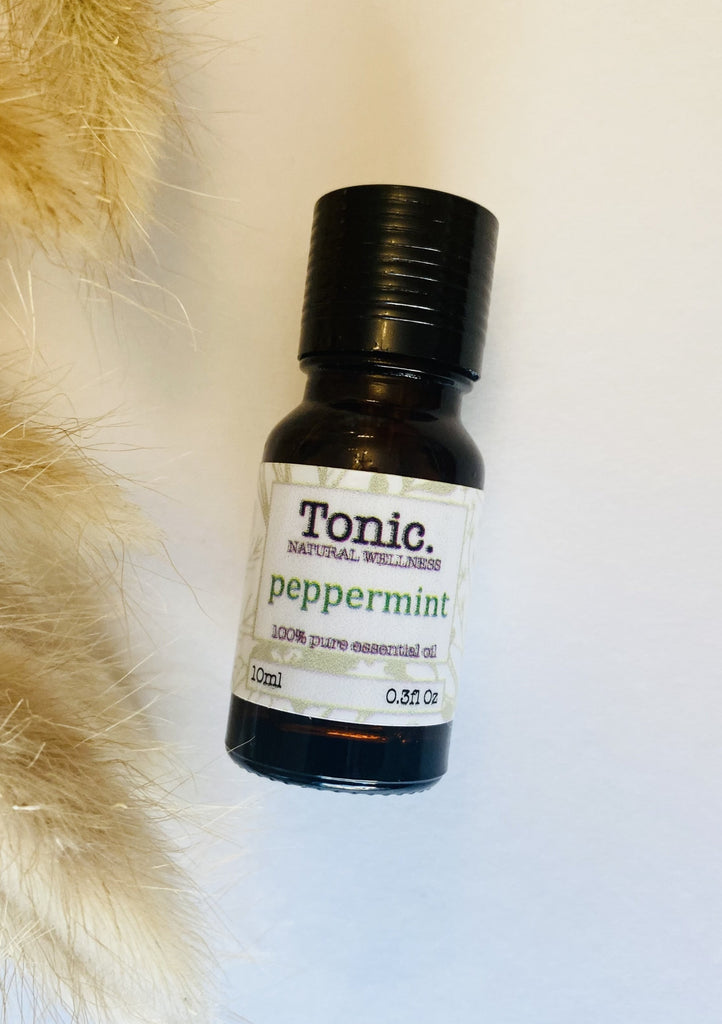 100% pure essential peppermint oil. Helps to alleviate headaches and congestion and reduce nausea. Made in Calgary.
