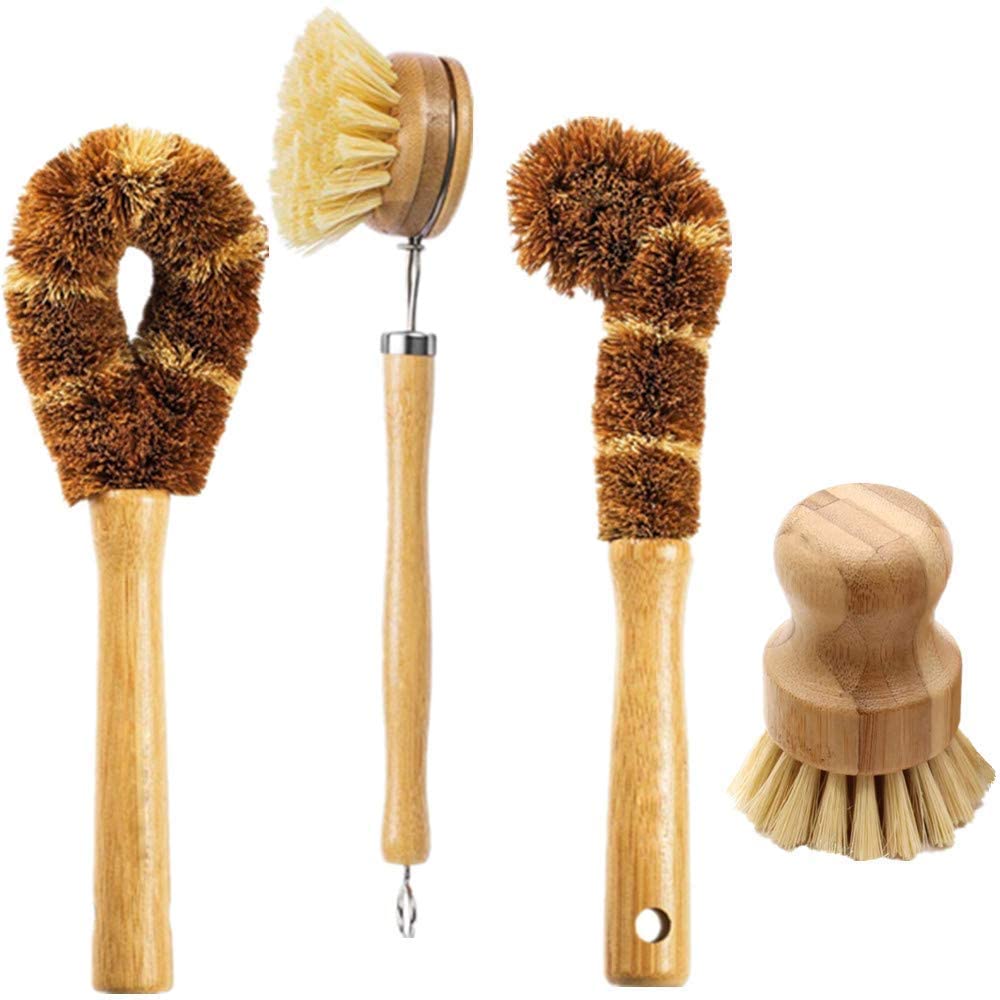 Bamboo and Coconut Fiber Bottle Brush